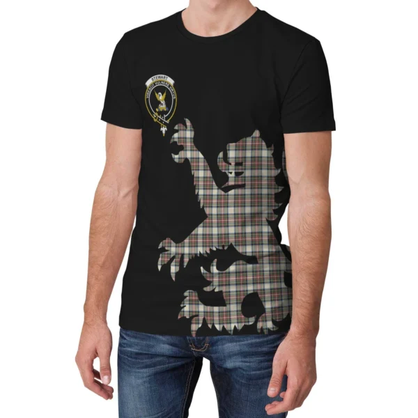 Stewart Dress Ancient Clan T-shirt, Scottish Tartan Stewart Dress Ancient Clans T-shirt Lion & Thistle Style - Image 3