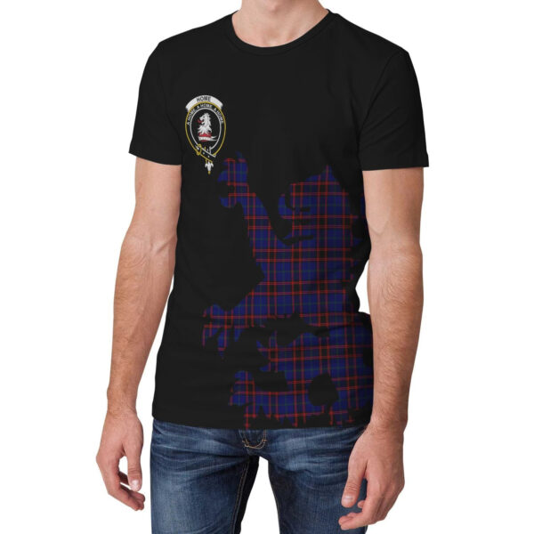 Home Modern Clan T-shirt, Scottish Tartan Home Modern Clans T-shirt Lion & Thistle Style - Image 3