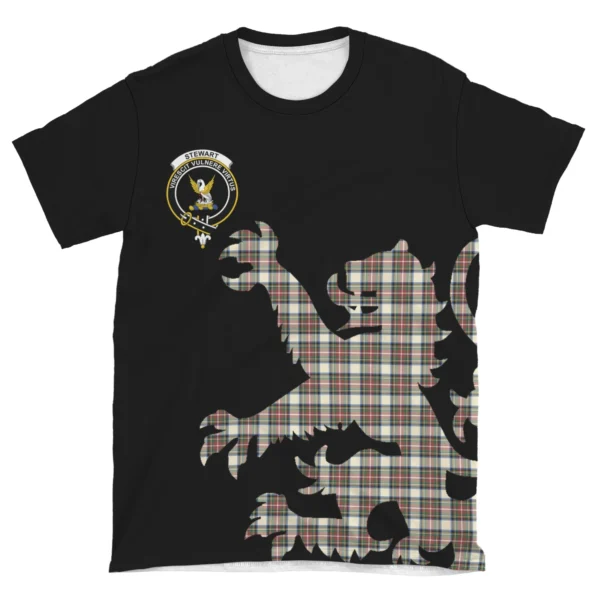 Stewart Dress Ancient Clan T-shirt, Scottish Tartan Stewart Dress Ancient Clans T-shirt Lion & Thistle Style - Image 4