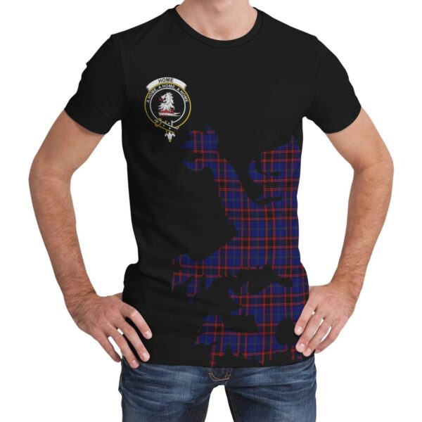 Home Modern Clan T-shirt, Scottish Tartan Home Modern Clans T-shirt Lion & Thistle Style