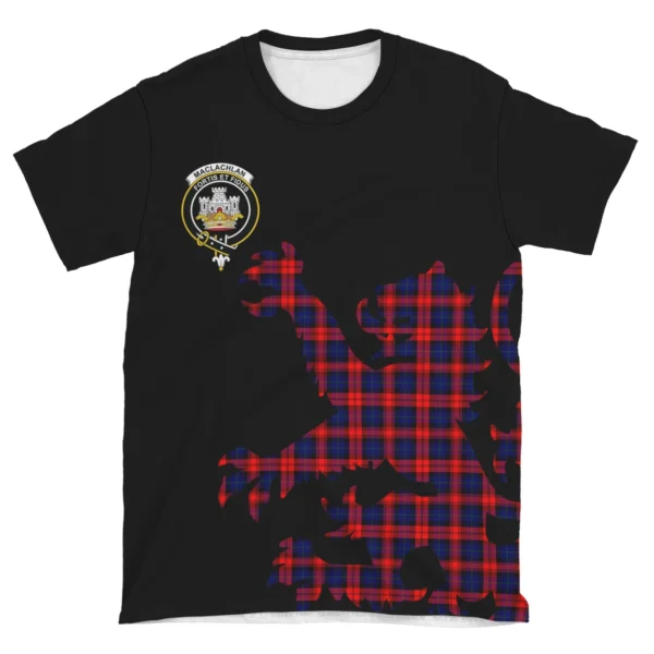 MacLachlan Modern Clan T-shirt, Scottish Tartan MacLachlan Modern Clans T-shirt Lion & Thistle Style - Image 4