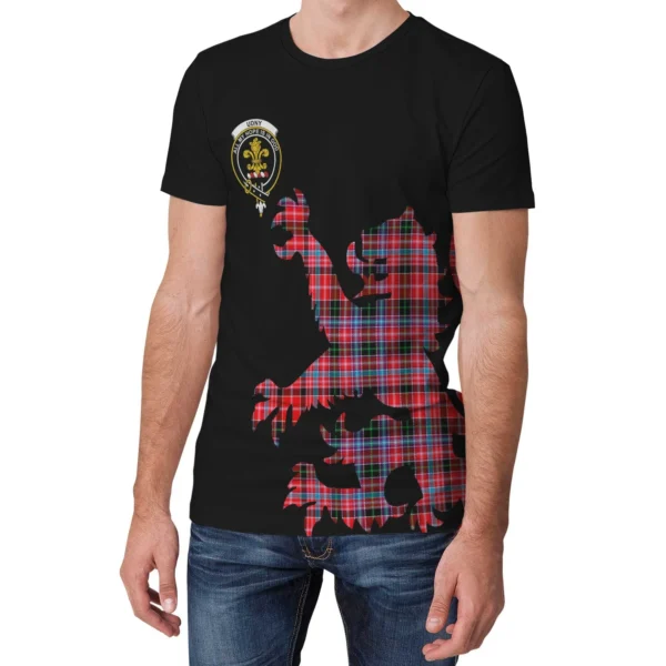 Udny Clan T-shirt, Scottish Tartan Udny Clans T-shirt Lion & Thistle Style - Image 3