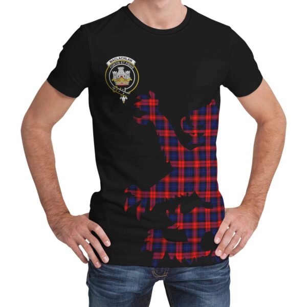 MacLachlan Modern Clan T-shirt, Scottish Tartan MacLachlan Modern Clans T-shirt Lion & Thistle Style