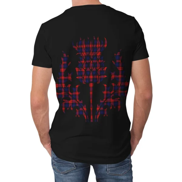 MacLachlan Modern Clan T-shirt, Scottish Tartan MacLachlan Modern Clans T-shirt Lion & Thistle Style - Image 2