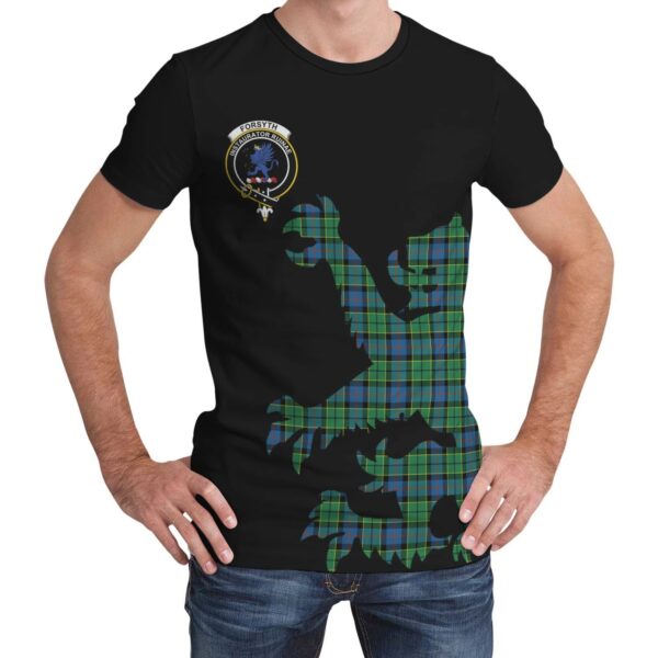 Forsyth Ancient Clan T-shirt, Scottish Tartan Forsyth Ancient Clans T-shirt Lion & Thistle Style