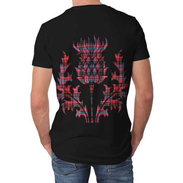 Udny Clan T-shirt, Scottish Tartan Udny Clans T-shirt Lion & Thistle Style - Image 2