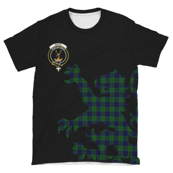 Keith Modern Clan T-shirt, Scottish Tartan Keith Modern Clans T-shirt Lion & Thistle Style - Image 4