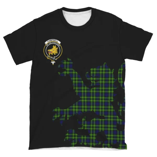 Campbell of Breadalbane Modern Clan T-shirt, Scottish Tartan Campbell of Breadalbane Modern Clans T-shirt Lion & Thistle Style - Image 4