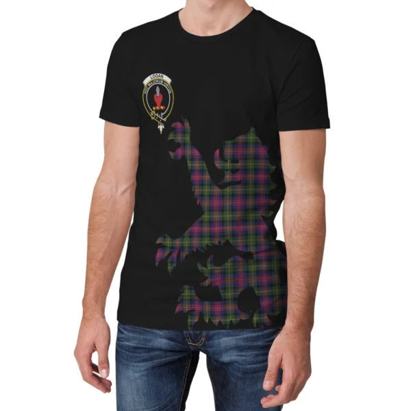 Logan Modern Clan T-shirt, Scottish Tartan Logan Modern Clans T-shirt Lion & Thistle Style - Image 3