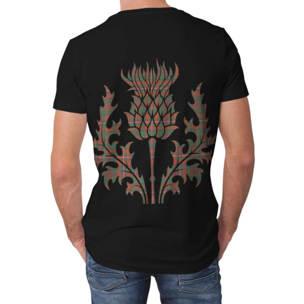 MacKinnon Ancient Clan T-shirt, Scottish Tartan MacKinnon Ancient Clans T-shirt Lion & Thistle Style - Image 2