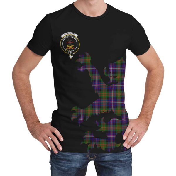 Cameron of Erracht Modern Clan T-shirt, Scottish Tartan Cameron of Erracht Modern Clans T-shirt Lion & Thistle Style