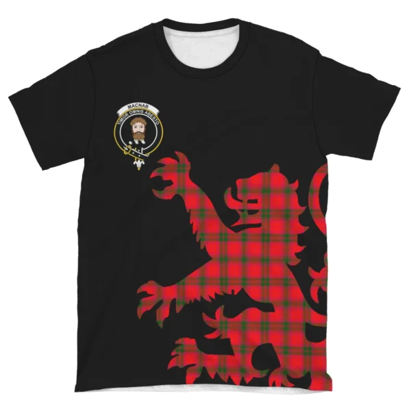 MacNab Modern Clan T-shirt, Scottish Tartan MacNab Modern Clans T-shirt Lion & Thistle Style - Image 4