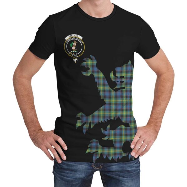 Watson Ancient Clan T-shirt, Scottish Tartan Watson Ancient Clans T-shirt Lion & Thistle Style