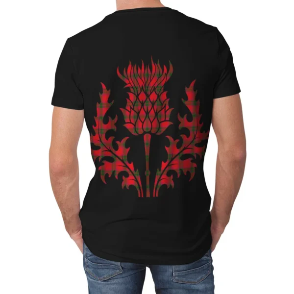 MacNab Modern Clan T-shirt, Scottish Tartan MacNab Modern Clans T-shirt Lion & Thistle Style - Image 2