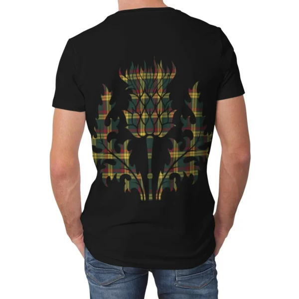 MacMillan Old Modern Clan T-shirt, Scottish Tartan MacMillan Old Modern Clans T-shirt Lion & Thistle Style - Image 2