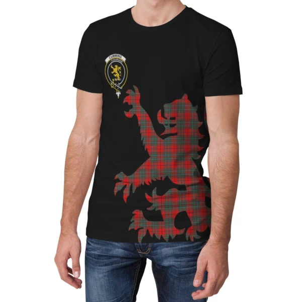 Cumming Modern Clan T-shirt, Scottish Tartan Cumming Modern Clans T-shirt Lion & Thistle Style - Image 3