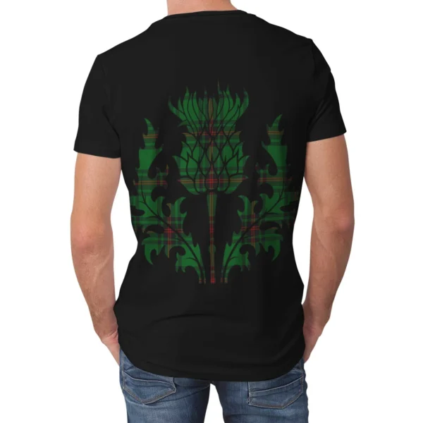 Halkett Clan T-shirt, Scottish Tartan Halkett Clans T-shirt Lion & Thistle Style - Image 2