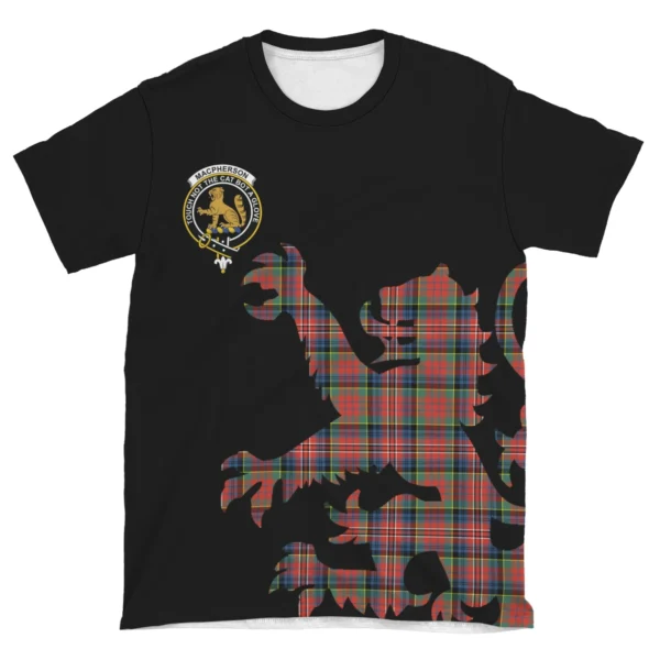 MacPherson Ancient Clan T-shirt, Scottish Tartan MacPherson Ancient Clans T-shirt Lion & Thistle Style - Image 4