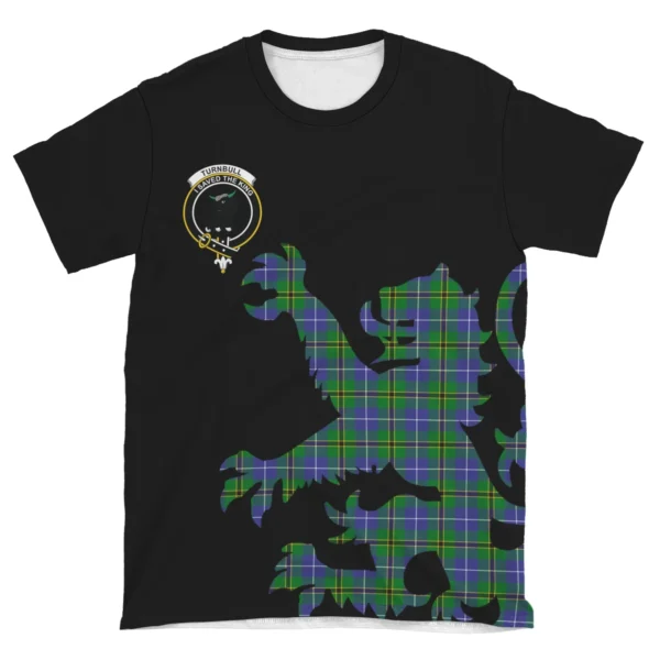 Turnbull Hunting Clan T-shirt, Scottish Tartan Turnbull Hunting Clans T-shirt Lion & Thistle Style - Image 4