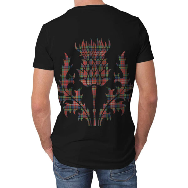 MacPherson Ancient Clan T-shirt, Scottish Tartan MacPherson Ancient Clans T-shirt Lion & Thistle Style - Image 2