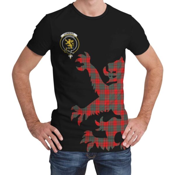 Cumming Modern Clan T-shirt, Scottish Tartan Cumming Modern Clans T-shirt Lion & Thistle Style