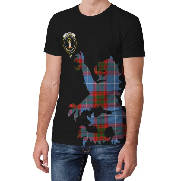 Skirving Clan T-shirt, Scottish Tartan Skirving Clans T-shirt Lion & Thistle Style - Image 3