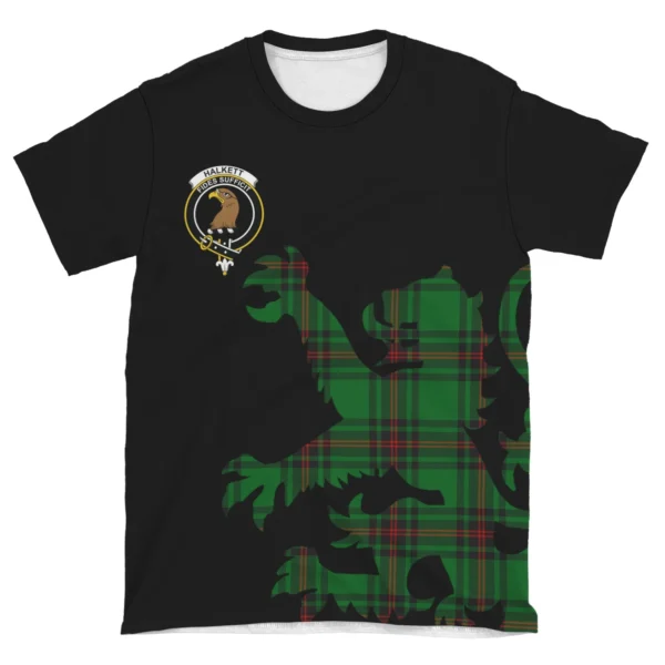 Halkett Clan T-shirt, Scottish Tartan Halkett Clans T-shirt Lion & Thistle Style - Image 4