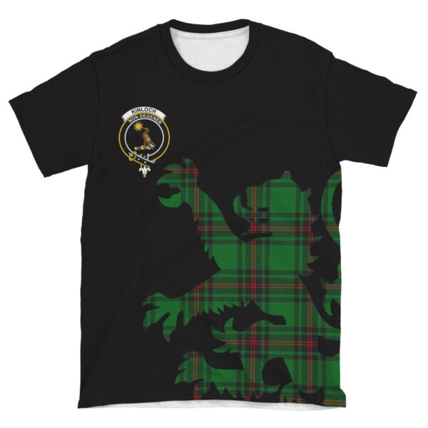 Kinloch Tartan Clan T-shirt, Scottish Tartan Kinloch Tartan Clans T-shirt Lion & Thistle Style - Image 4