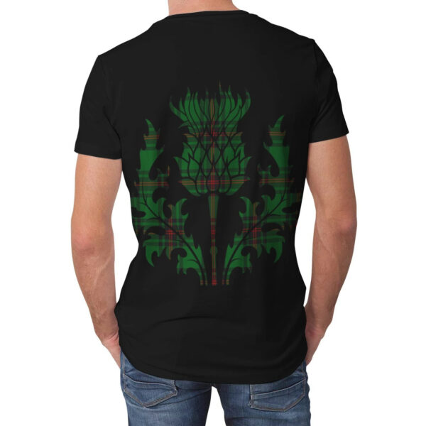 Kinloch Tartan Clan T-shirt, Scottish Tartan Kinloch Tartan Clans T-shirt Lion & Thistle Style - Image 2