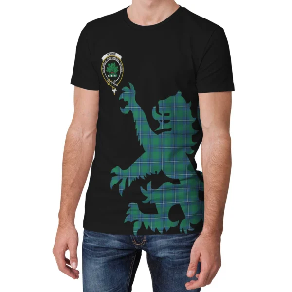 Irvine Ancient Clan T-shirt, Scottish Tartan Irvine Ancient Clans T-shirt Lion & Thistle Style - Image 3