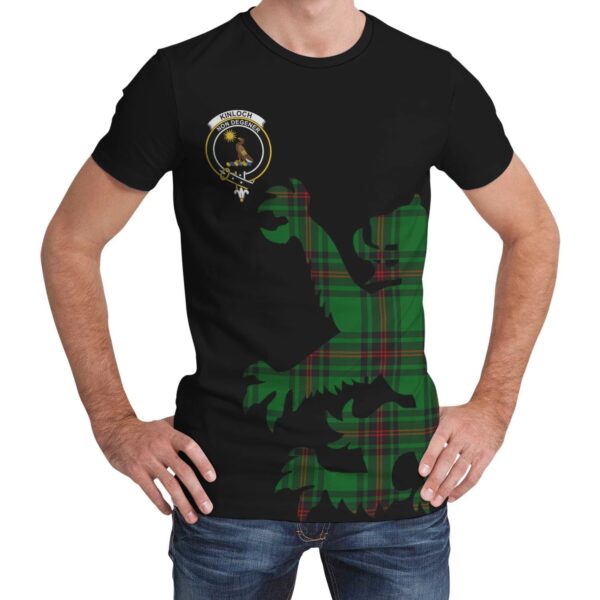 Kinloch Tartan Clan T-shirt, Scottish Tartan Kinloch Tartan Clans T-shirt Lion & Thistle Style