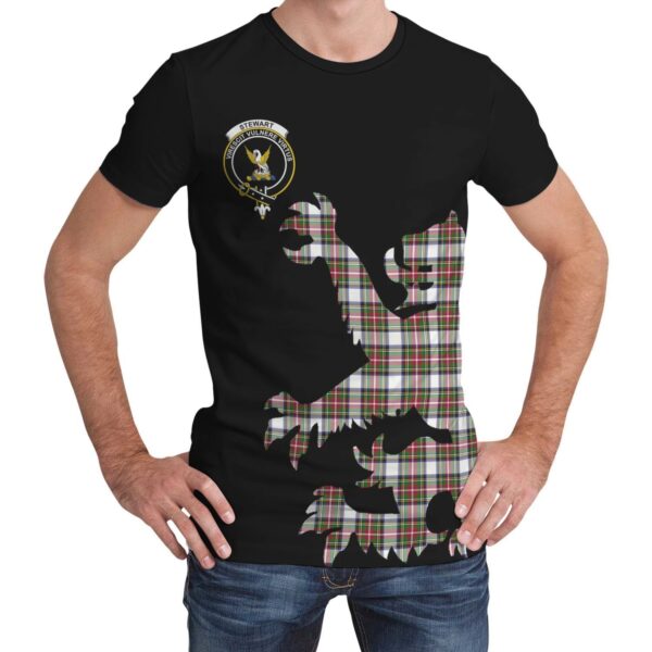 Stewart Dress Modern Clan T-shirt, Scottish Tartan Stewart Dress Modern Clans T-shirt Lion & Thistle Style