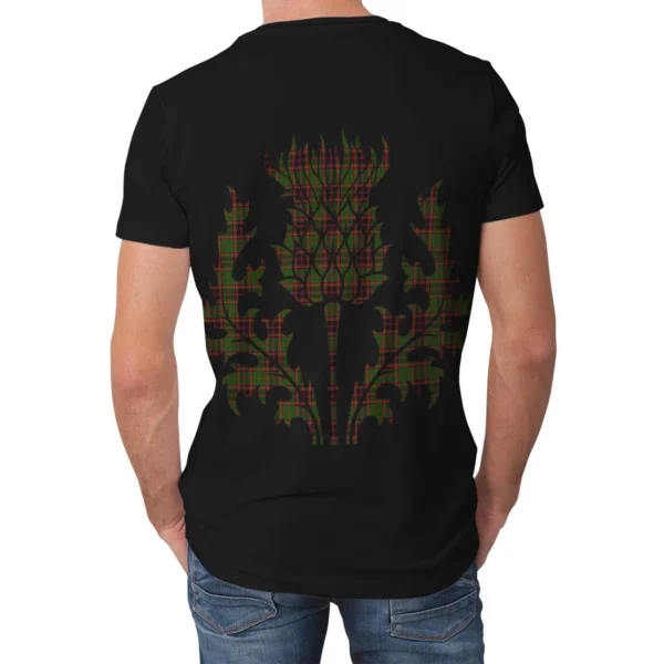 Buchan Modern Clan T-shirt, Scottish Tartan Buchan Modern Clans T-shirt Lion & Thistle Style - Image 2