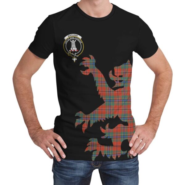 MacLean of Duart Ancient Clan T-shirt, Scottish Tartan MacLean of Duart Ancient Clans T-shirt Lion & Thistle Style