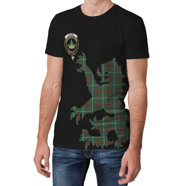 Gayre Clan T-shirt, Scottish Tartan Gayre Clans T-shirt Lion & Thistle Style - Image 3