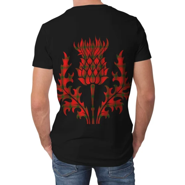 MacDonald of Sleat Clan T-shirt, Scottish Tartan MacDonald of Sleat Clans T-shirt Lion & Thistle Style - Image 2