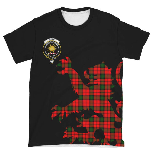 Kerr Modern Clan T-shirt, Scottish Tartan Kerr Modern Clans T-shirt Lion & Thistle Style - Image 4