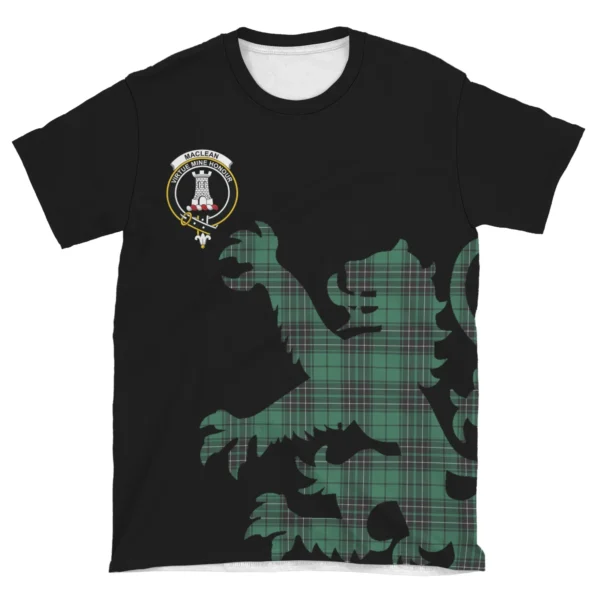 MacLean Hunting Ancient Clan T-shirt, Scottish Tartan MacLean Hunting Ancient Clans T-shirt Lion & Thistle Style - Image 4