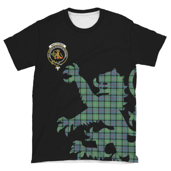 MacThomas Ancient Clan T-shirt, Scottish Tartan MacThomas Ancient Clans T-shirt Lion & Thistle Style - Image 4