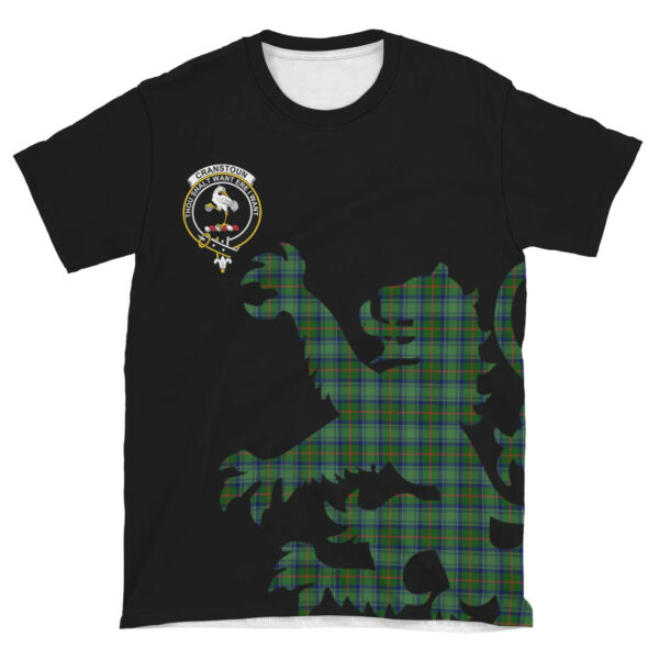 Cranstoun Clan T-shirt, Scottish Tartan Cranstoun Clans T-shirt Lion & Thistle Style - Image 4