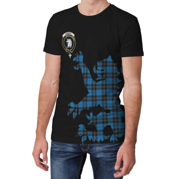 Ramsay Blue Ancient Clan T-shirt, Scottish Tartan Ramsay Blue Ancient Clans T-shirt Lion & Thistle Style - Image 3