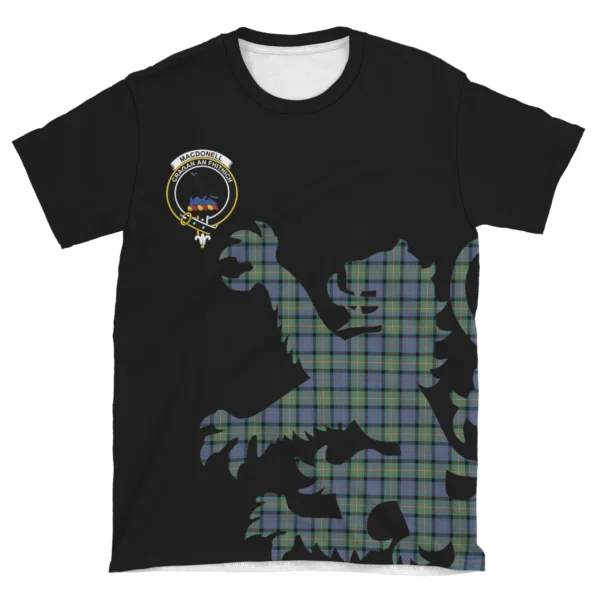 MacDonnell of Glengarry Ancient Clan T-shirt, Scottish Tartan MacDonnell of Glengarry Ancient Clans T-shirt Lion & Thistle Style - Image 4