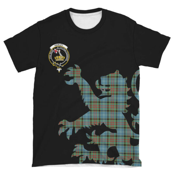 Paisley District Clan T-shirt, Scottish Tartan Paisley District Clans T-shirt Lion & Thistle Style - Image 4