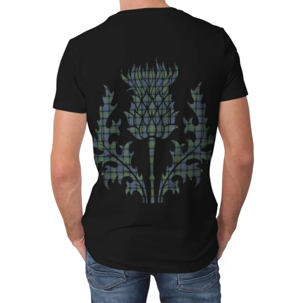 MacDonnell of Glengarry Ancient Clan T-shirt, Scottish Tartan MacDonnell of Glengarry Ancient Clans T-shirt Lion & Thistle Style - Image 2