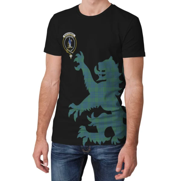 Montgomery Ancient Clan T-shirt, Scottish Tartan Montgomery Ancient Clans T-shirt Lion & Thistle Style - Image 3