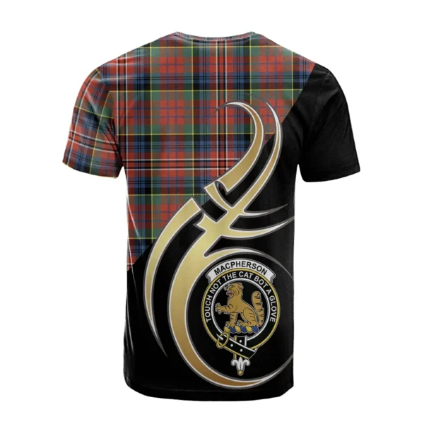 MacPherson Ancient Clan T-Shirt, Scottish Tartan MacPherson Ancient Clans T-Shirt Believe In Me Style - Image 2