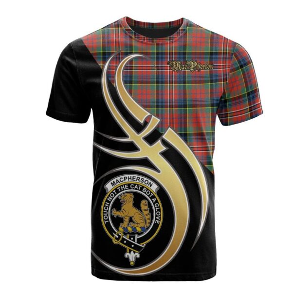 MacPherson Ancient Clan T-Shirt, Scottish Tartan MacPherson Ancient Clans T-Shirt Believe In Me Style