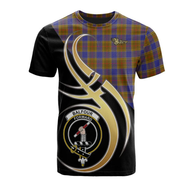 Balfour Modern Clan T-Shirt, Scottish Tartan Balfour Modern Clans T-Shirt Believe In Me Style