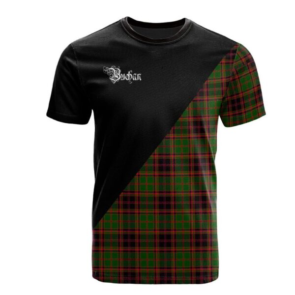 Buchan Modern Clan T-Shirt, Scottish Tartan Buchan Modern Clans T-Shirt Military Logo Style