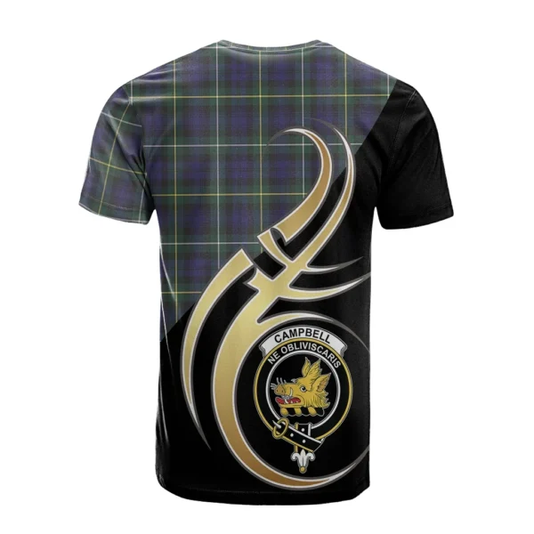 Campbell Argyll Modern Clan T-Shirt, Scottish Tartan Campbell Argyll Modern Clans T-Shirt Believe In Me Style - Image 2